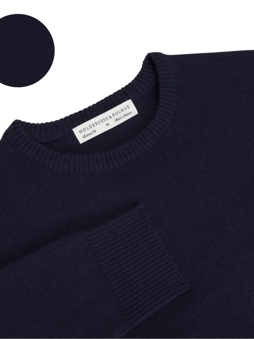 NEW HOLDERNESS & BOURNETHE SHAW CREWNECK SWEATER navy DALLAS NATIONAL CLUB